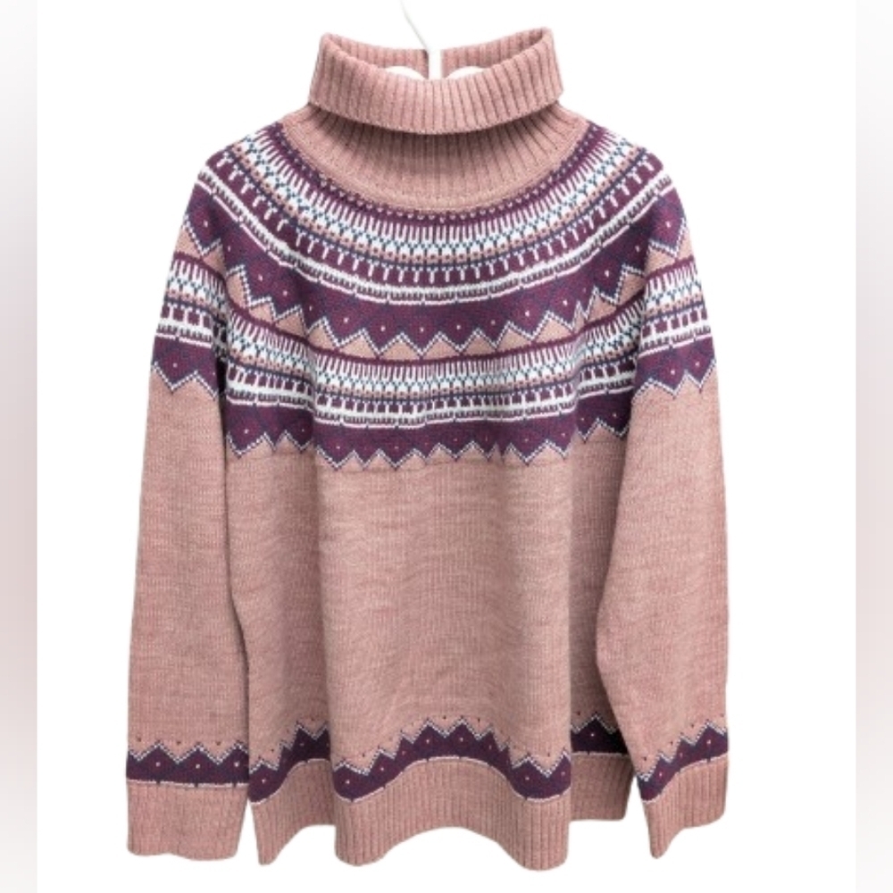 Atlas for women plus size pink turtleneck sweater size 20-22 - Picture 3 of 10